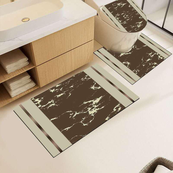 Tappeti Antiscivolo e Copri Water - Set Bagno 4 Pezzi