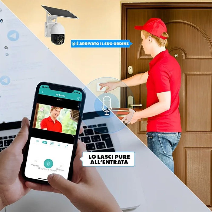 Cámara solar multifunción - Seguridad exterior 4G