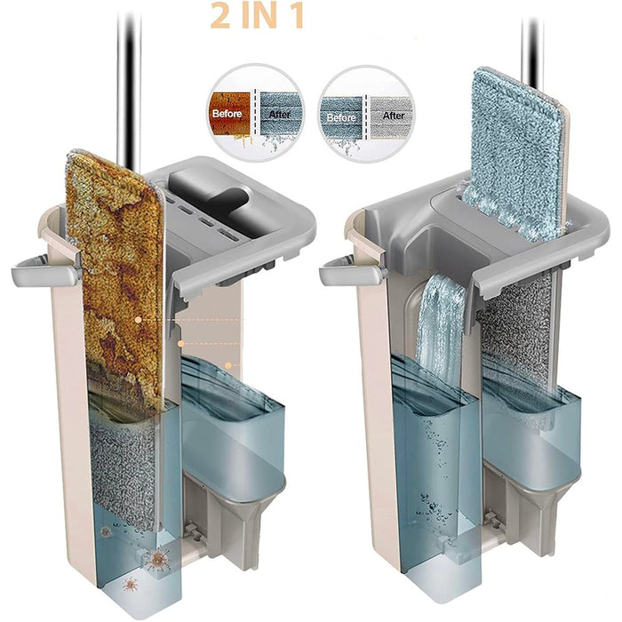 Fregona Plana 360° Escoba Giratoria