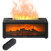diffusore oli essenziali effetto camino con fiamma LED realistica e serbatoio 300ml