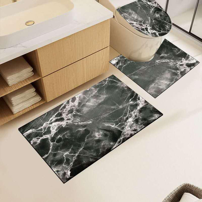 Tappeti Antiscivolo e Copri Water - Set Bagno 4 Pezzi