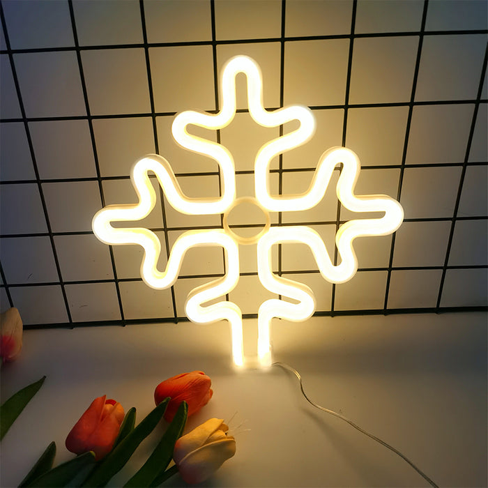 Neon Glow LED Estrella de Navidad para Decoraciones