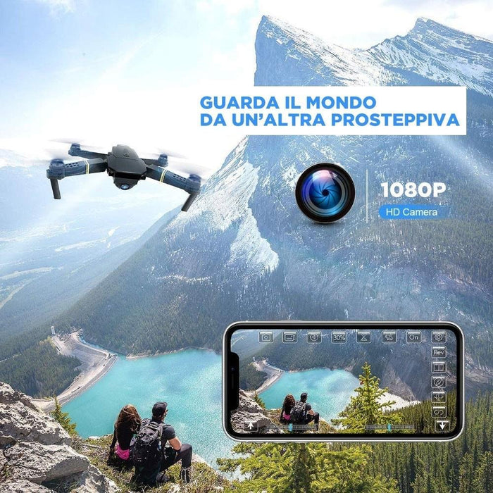 Drone plegable con cámara de 1080p