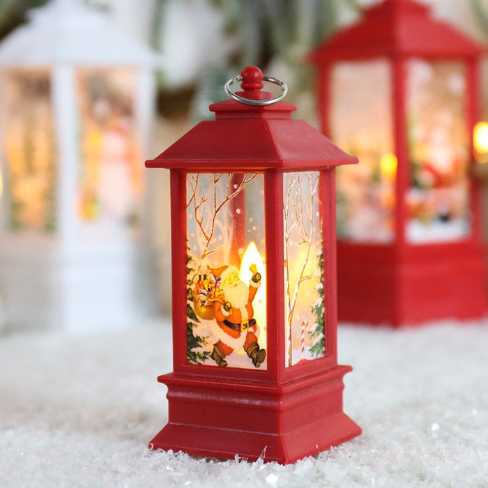 Mini linterna LED con motivo navideño